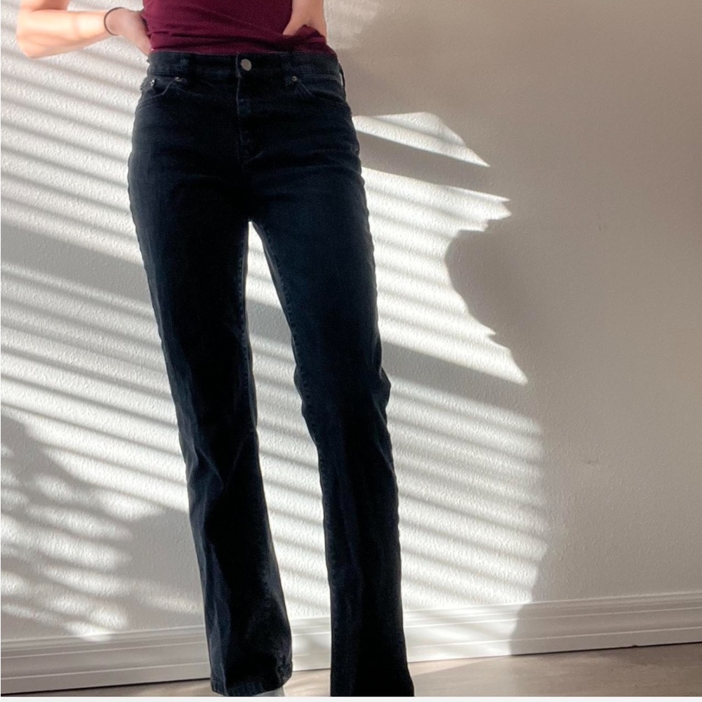 Ralph Lauren Women's Black Straight Leg Jeans